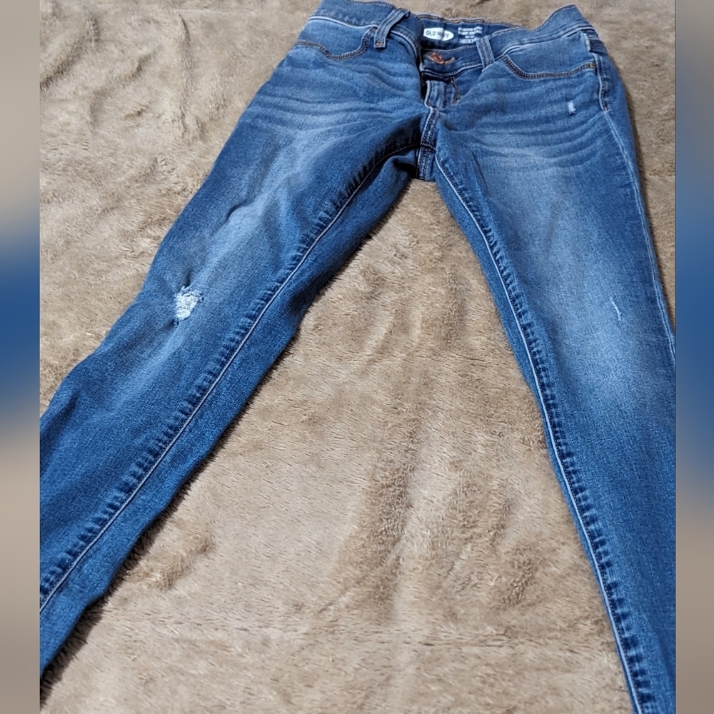 Old Navy Girls Jeggings Size 10 Dark Blue and Size 12 Light Blue - Picture 14 of 16